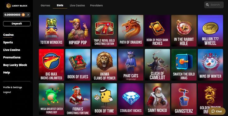 LUCKYBLOCK CASINO ONLINE SLOTS